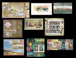 India 2011 Complete Year Miniature Sheets 9v Elephants Cinema Khadi Gandhi MS MNH As Per Scan - Archaeology