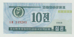 Banknote North Korea - Noord Korea 10 Chon 1988 UNC - Korea, North