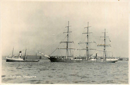 Carte Photo * MARION CHILCOTT Bateau Voilier 3 Mâts Anglais * Goëlette - Sailing Vessels