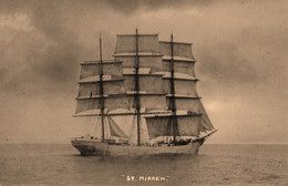 Carte Photo * ST MIRREN Bateau Voilier 3 Mâts * Goëlette - Sailing Vessels