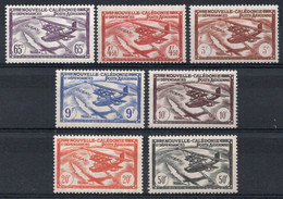 Nvelle CALEDONIE Timbres Poste Aérienne N°39* à 45* Neufs Charnières TB Cote 8.75€ - Ungebraucht