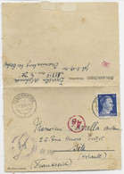 GERMANY HITLER 25C LETTRE COVER BRIEF CAMP CONCENTRATION Sachsenhausen ORANIENBURG 17.9.1943 TO FRANCE CENSURE H - Oorlog 1939-45