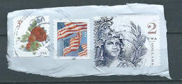 VERINIGTE STAATEN ETATS UNIS USA 2022 SET 3V USED ON PLASTIC - Oblitérés