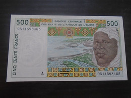 WEST AFRICAN ,  P 110Ae ,  500 Francs , 1995 , UNC  Neuf, - West African States