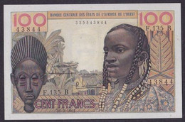 WEST AFRICAN ,  P 201Bb ,  100 Francs , 1961 , Almost UNC  Presque Neuf - West African States