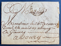 Guadeloupe Lettre 24 Sept 1790 Pour Bourg (Gironde) Au Chevalier De COSSON Grand Cachet (COLONIES PAR BORDEAUX) RR - Lettres & Documents