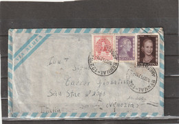 Argentina Bernal AIRMAIL COVER To Italy 1952 - Cartas