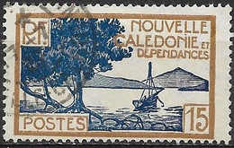 NEW CALEDONIA 1928 Pointe Des Paletuviers - 15c. - Blue And Brown FU - Gebraucht