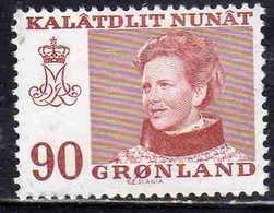 GREENLAND GRONLANDS GROENLANDIA GRØNLAND 1973 1979 QUEEN MARGRETHE 90o MNH - Ungebraucht