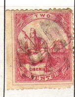 Liberia  (1880) - Liberte - Voilier -  Oblitere - Liberia