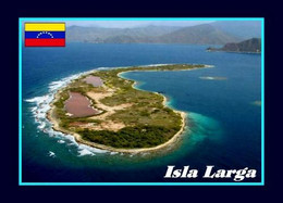 Venezuela Isla Larga Aerial View New Postcard - Venezuela