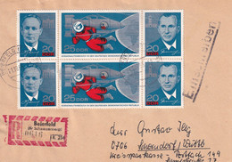 EAST GERMANY 1965 LEONNOV SPACE REGD COVER. - Cartas