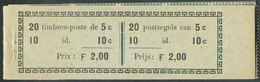 CARNET N°A11 Vert. Vendu à F. 2.00; Il Est Composé Des N°110(20)-123(10). COB. 220 Euros. - Superbe - 19847 - 1907-1941 Old [A]