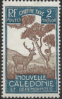 NEW CALEDONIA 1928 Postage Due Stamp - Sambar Stag - 2c. - Brown And Blue MH - Timbres-taxe