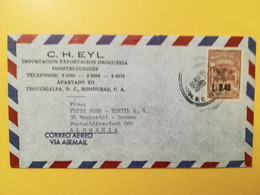 1970 BUSTA COVER INTESTATA HONDURAS BOLLO AIRMAIL OVERPRINTED OBLITERE'  FOR ALEMANIA - Honduras