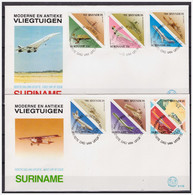 Surinam / Suriname 1987 FDC 117ab Vliegtuig Airplane Flugzeuge Triangle - Surinam