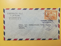 1964 BUSTA COVER INTESTATA HONDURAS BOLLO AIRMAIL CONFERENCE CARIBBEAN OBLITERE'  FOR ALEMANIA - Honduras