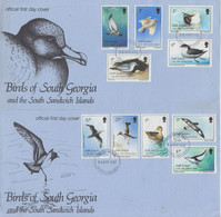 South Georgia 1987 Definitives / Birds 15v  3 FDC (BO195) - South Georgia