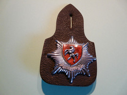 Insigne Des Pompiers Pompier Du Kent Invicta Firefighter England Angleterre Fireman - Feuerwehr