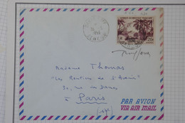 BA 19  AOF SENEGAL  BELLE  LETTRE 1957 DAKAR  POUR  PARIS FRANCE  +LE 20F  + AFFR. PLAISANT - Storia Postale