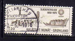 GREENLAND GRONLANDS GROENLANDIA GRØNLAND 1975 SIRIUS SLED PATROL IN NORTHEAST 1.20k USED USATO OBLITERE' - Usati