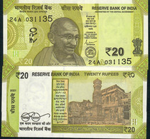 INDIA NLP 20 RUPEES 2021 LETTER A       UNC. - India