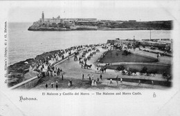 HABANA ( Capitale De Cuba ). EL MALECON Y CASTILLO DEL MORRO. Promenade Et Chateau De MORRO - Cuba