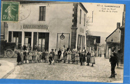 10 - Aube - Landreville - Cafe Du Nord Et Rue De La Poste (N9003) - Autres & Non Classés