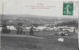 SAINT PAUL CAP DE JOUX (le Tarn  ) : Vue Générale ( A Gauche , Au Fond L'Eglise De Damiatte ) - Saint Paul Cap De Joux