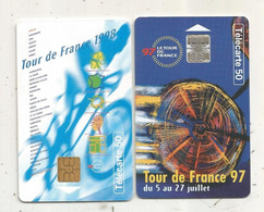 Télécarte, Sports , CYCLISME , TOUR DE FRANCE 1997 Et 1998 , LOT DE 2 TELECARTES - Sport