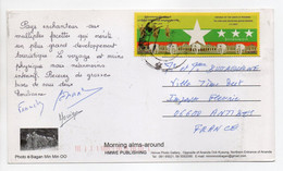 - Carte Postale MYANMAR Pour ANTIBES (France) 2010 - Bel Affranchissement Philatélique - - Myanmar (Burma 1948-...)