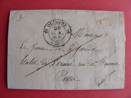1838 Lettre De QUIMPER 29 Finistère  + PP Adressée De M. Le Jumeau De Kergaradec Cachet De La Mairie + PP . Bretagne - 1801-1848: Precursores XIX