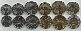 French Polynesia 2021. UNC Coins Set ,5,10,20,50,100 And 200 Francs - Frans-Polynesië