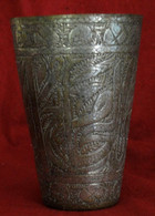 Antico Bicchiere Orientale/ottomano - Antique Islamic Ottoman Copper Glass - Cuivres