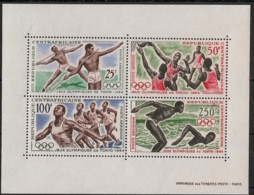 CENTRAFRICAINE - 1964 - Bloc Feuillet BF N°Yv. 2 - Olympics Tokyo 64 - Neuf Luxe ** / MNH / Postfrisch - Central African Republic