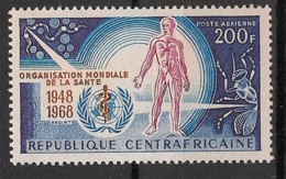 CENTRAFRICAINE - 1968 - Poste Aérienne PA N°Yv. 56 - OMS - Neuf Luxe ** / MNH / Postfrisch - Central African Republic