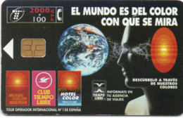 SCHEDA TELEFONICA - PHONE CARD - SPAGNA - EL MUNDO ES DEL COLOR CON QUE SE MIRA - Otros & Sin Clasificación