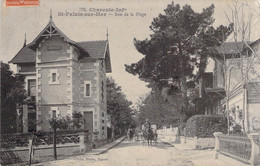 CPA - 17 - Saint PALAIS SUR MER - Route De La Plage - Deux Calèches - Cliché Braun - Saint-Palais-sur-Mer