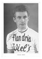 CARTE CYCLISME DANIEL DOOM SIGNEE TEAM FLANDRIA 1960 - Ciclismo