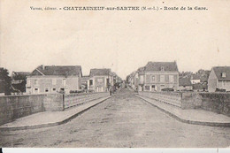 CHATEAUNEUF-sur-SARTHE. -  Route De La Gare - Chateauneuf Sur Sarthe