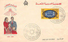 EGYPT/UAR - FDC 1964 MINISTRY OF SOCIAL AFFAIRS Mi #777 / ZO337 - Cartas