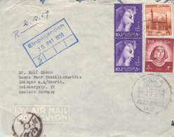 EGYPT/UAR - AIRMAIL 1959 ALEXANDRIA > ERDINGEN/DE / ZO341 - Airmail