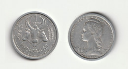 MADAGASCAR  1  Franc  1 Franc 1948 Aluminium • 1.3 G • ⌀ 23 Mm KM# 3 - Madagascar