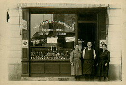 Puteaux * Carte Photo * Devanture Magasin De Vins & Spiritueux HYVERNAUD * Commerce - Puteaux