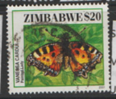 Zimbabwe 2001  SG 1067  $20  Butterfly    Fine Used - Zimbabwe (1980-...)