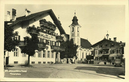 Austria, St. JOHANN IN TIROL, Tyrol, Hauptplatz, Post Office 1953 RPPC Postcard - St. Johann In Tirol