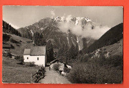 ZRH-13  Kapelle Giessen Bei Binn, Breithorn. Goms. Gitzi, Chèvre.  Gelaufen 1957  Gyger 8075 - Binn