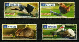ROMANIA 2021 FAUNA Animals From Danube Delta BIRDS BEAVER - Fine Set MNH - Nuovi