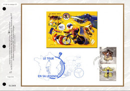 ✅ " 100 ANS DU TOUR DE FRANCE " Sur Feuillet CEF 1er Jour N°té De 2003. N°YT 3582 3583 Parf état FDC - Radsport