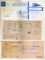 Transportation Ticket - Railway - Buchs, St. Gallen Switzerland / Belgrade,Zagreb,Jesenice.Putnik Company Yugoslavia - Europe